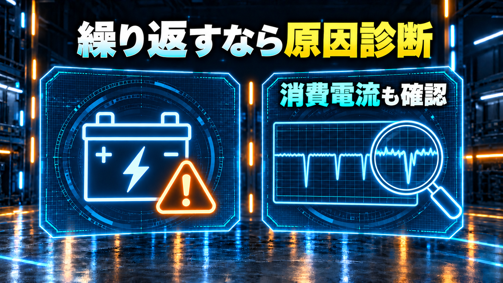 消費電流を含めた原因診断を示す概念図